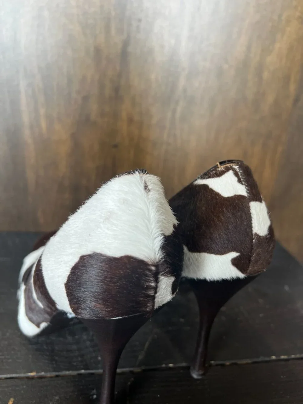 BCBGMaxazria Caorle Cow Print Heels Size 8.5